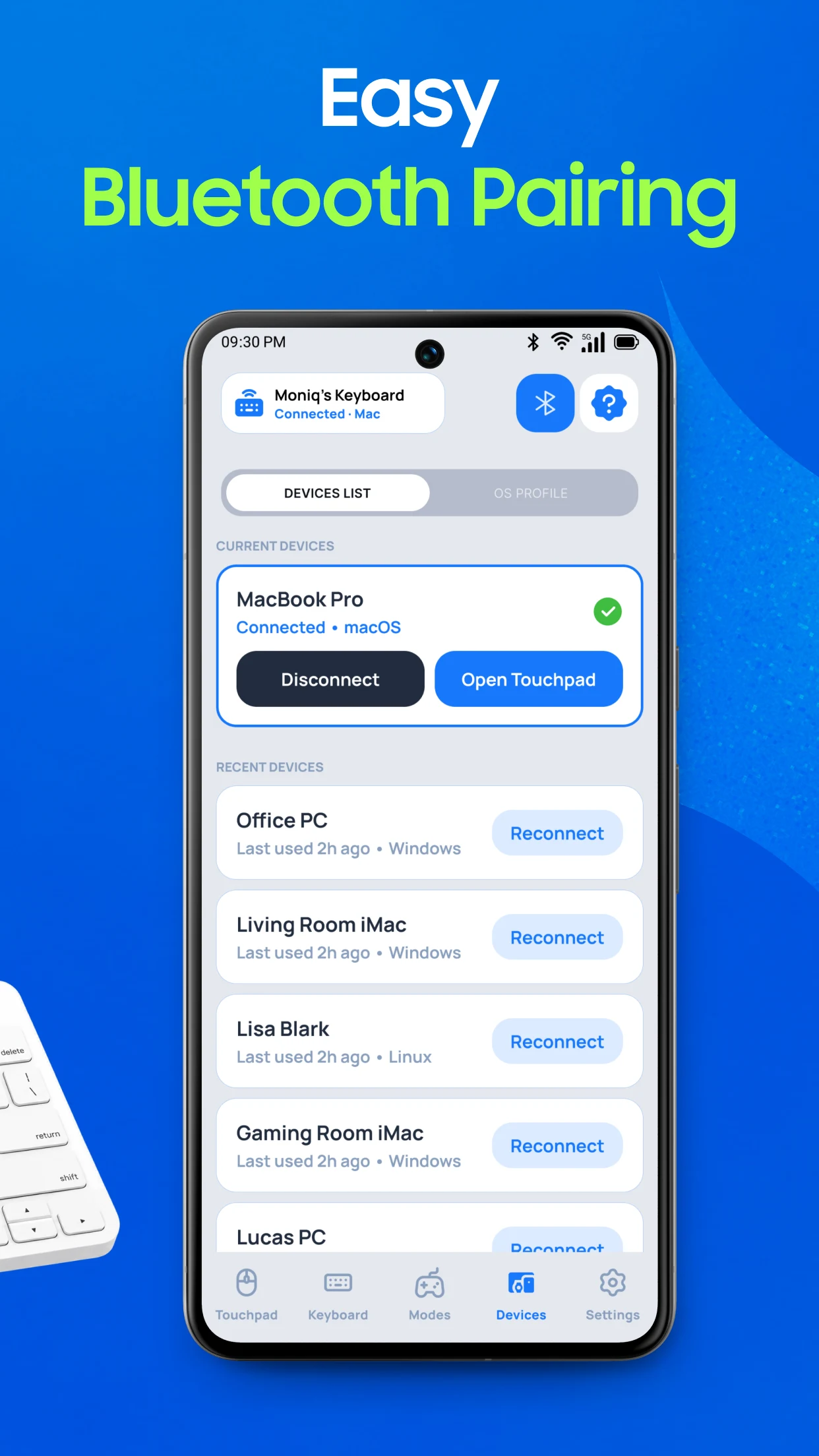 Wireless Keyboard: Air Mouse screenshot