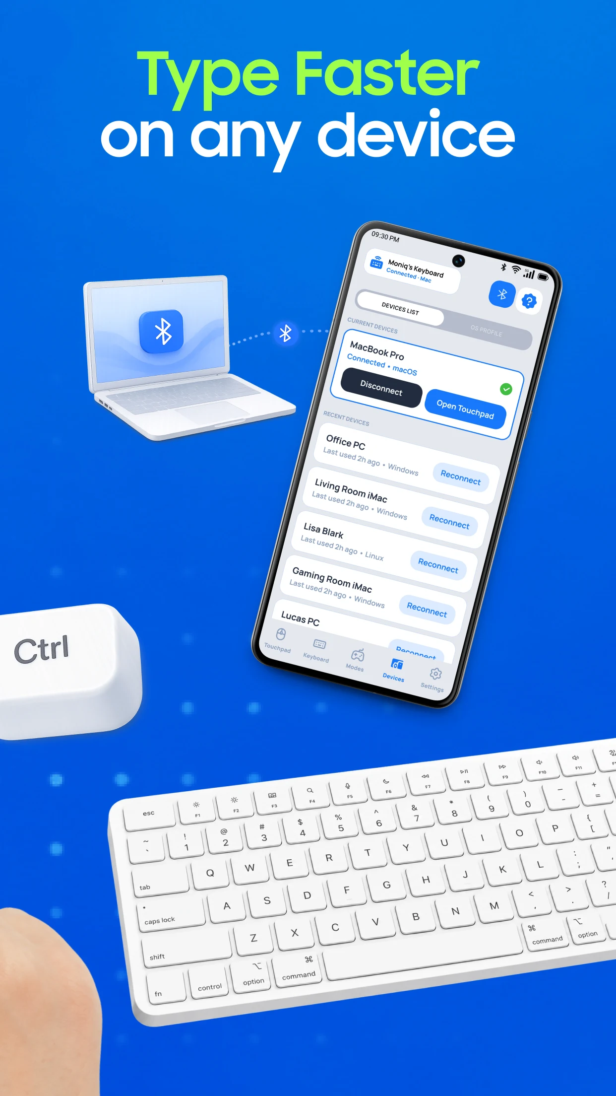 Wireless Keyboard: Air Mouse screenshot
