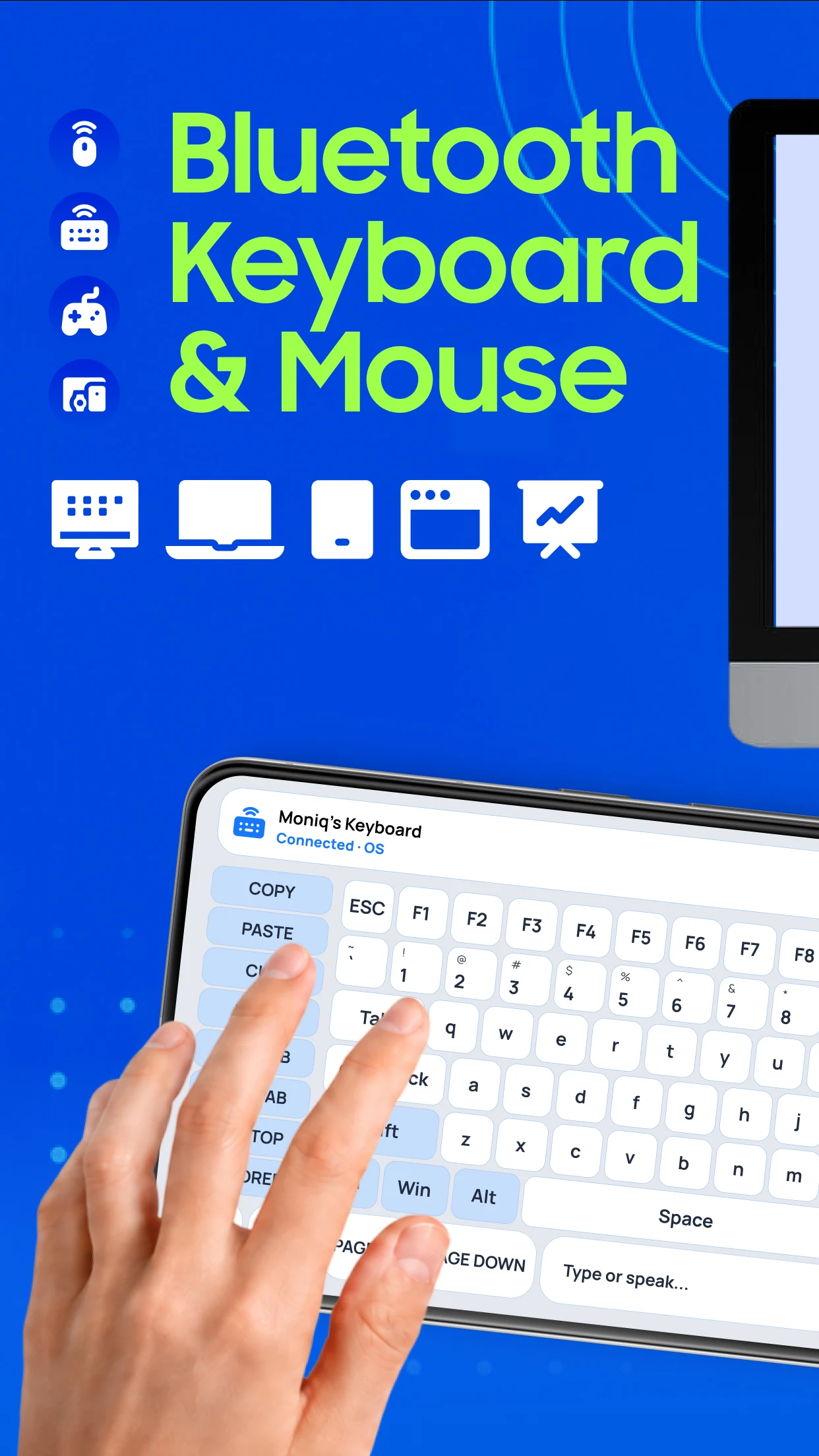 Wireless Keyboard: Air Mouse screenshot