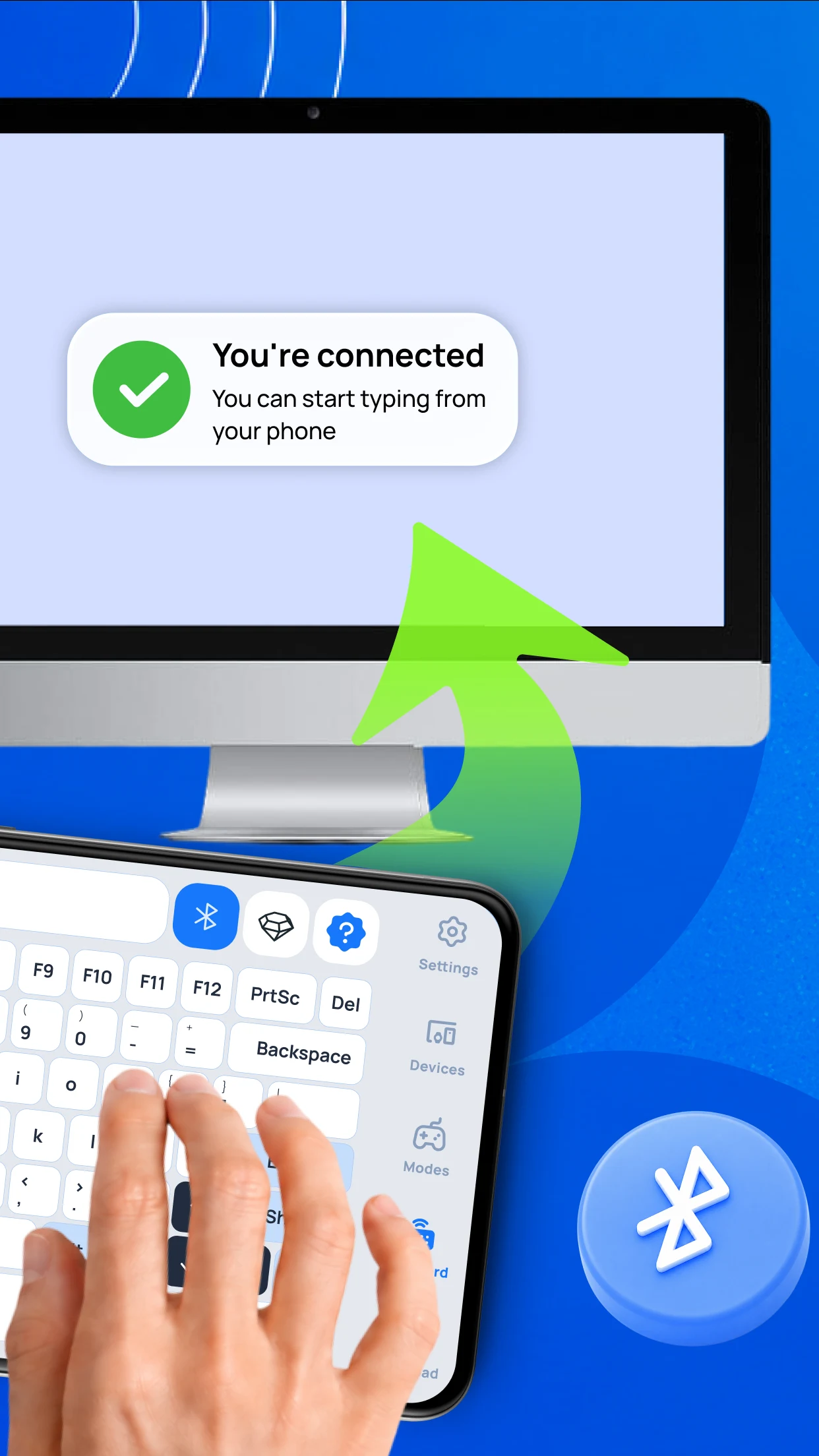 Wireless Keyboard: Air Mouse screenshot